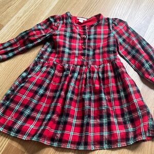 Plaid holiday dress toddler
